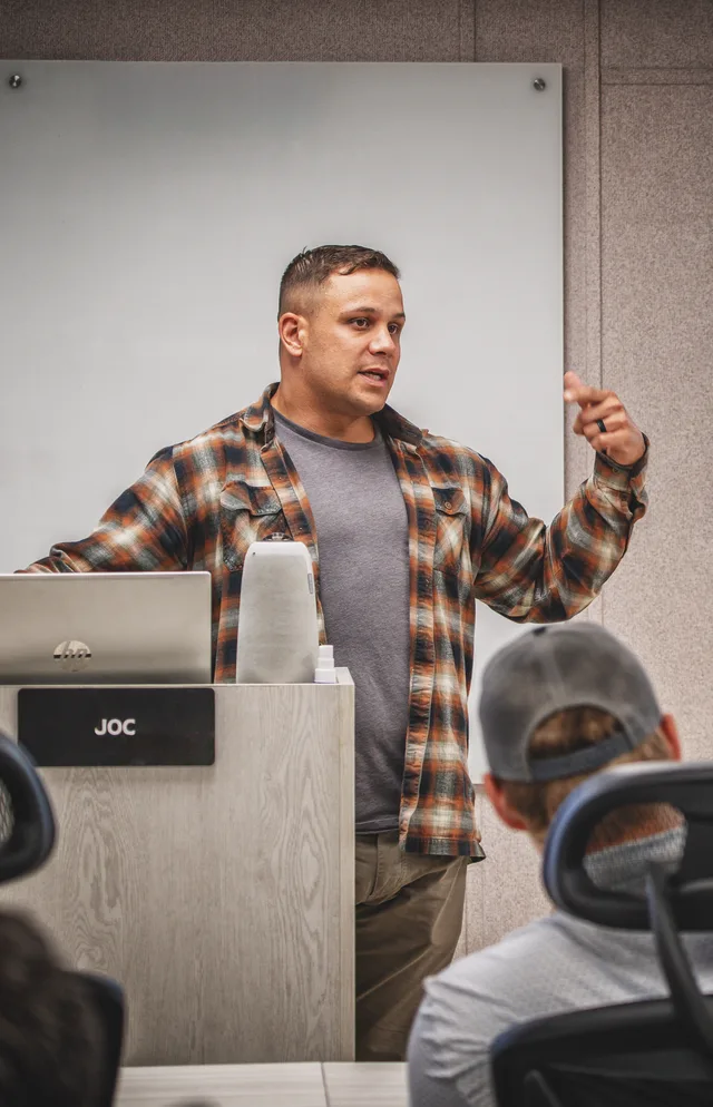 Century team member leading a project meeting